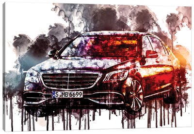 Car 2017 Mercedes Maybach S650 Canvas Art Print - Sissy Angelastro