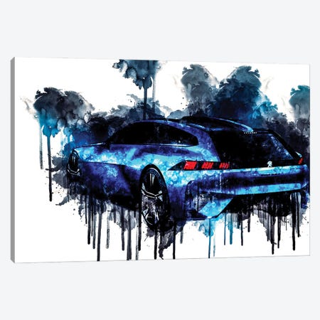 Car 2017 Peugeot Instinct Concept Canvas Print #SSY281} by Sissy Angelastro Art Print