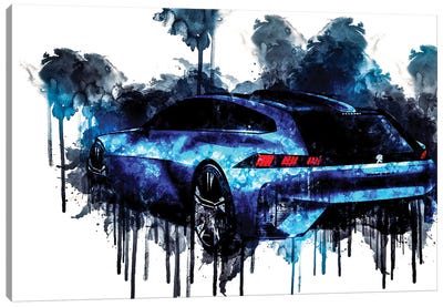 Car 2017 Peugeot Instinct Concept Canvas Art Print