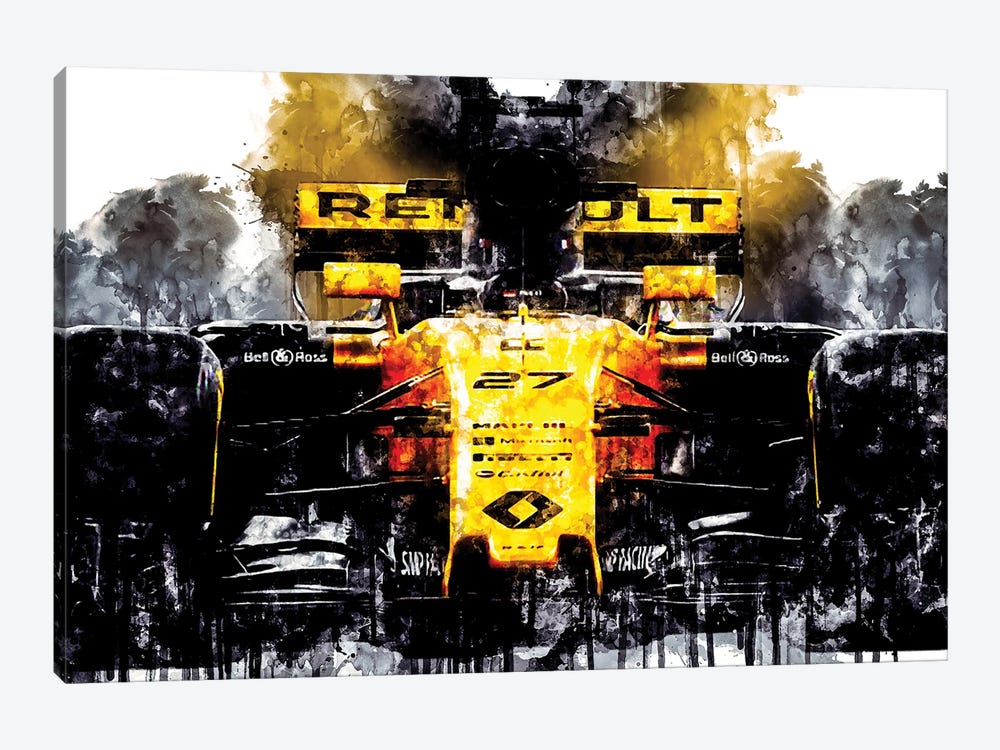 Car 2017 Renault RS17 Formula I by Sissy Angelastro 1-piece Canvas Art Print