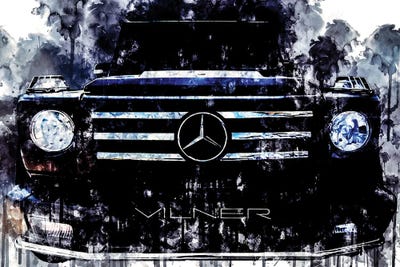 Car 2017 Vilner Mercedes AMG G55 by Sissy Angelastro multi panel art