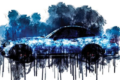 Car 2018 Abarth 124 GT by Sissy Angelastro canvas print