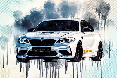 2021 G-Power G2M Limited Edition Front View Exterior Bmw M2 Competition by Sissy Angelastro canvas print