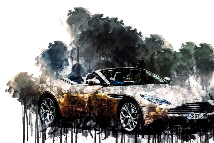 Car 2018 Aston Martin DB11 V8 Volante by Sissy Angelastro wall art