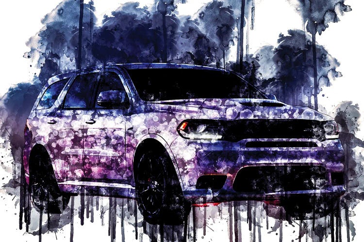Car 2018 Dodge Durango SRT by Sissy Angelastro wall art