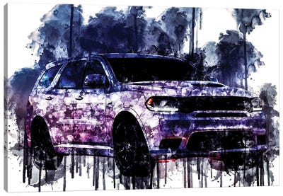 Car 2018 Dodge Durango SRT Canvas Art Print - Dodge