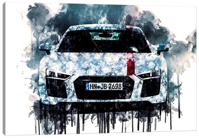 Car 2018 Audi R8 V10 RWS Canvas Art Print