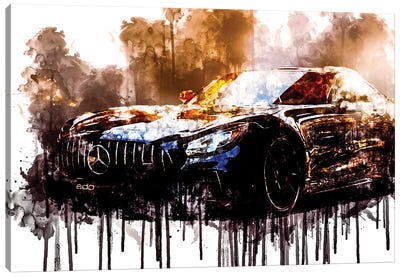 Car 2018 Edo Competition Mercedes AMG GT R Canvas Art Print