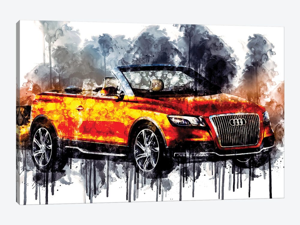 Car Audi Cross Cabriolet Quattro by Sissy Angelastro 1-piece Canvas Artwork