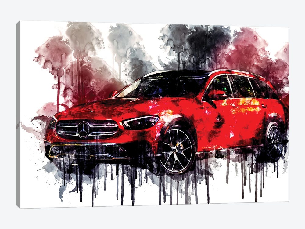 Car 2021 Mercedes-Benz E 450 4Matic All-Terrain by Sissy Angelastro 1-piece Canvas Art