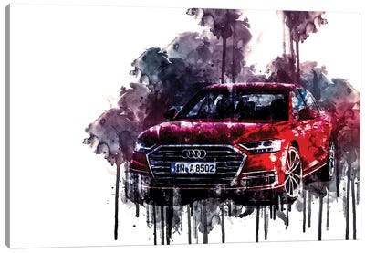 Car 2017 Audi A8 TDI Quattro Canvas Art Print