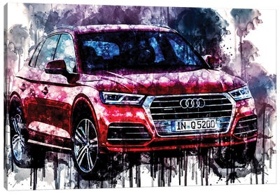 Car 2017 Audi Q5 Canvas Art Print