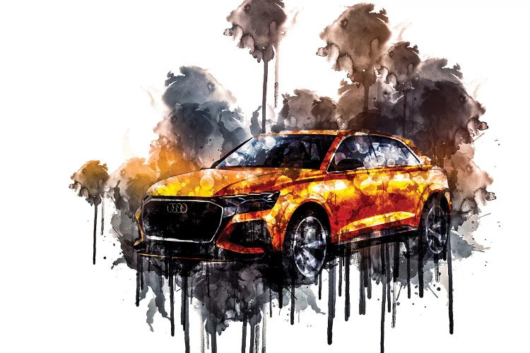 Car 2017 Audi Q8 Sport Concept I by Sissy Angelastro wall art
