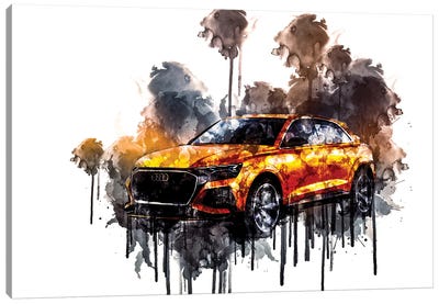 Car 2017 Audi Q8 Sport Concept I Canvas Art Print