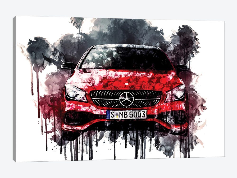 2017 Mercedes Benz CLA by Sissy Angelastro 1-piece Canvas Print