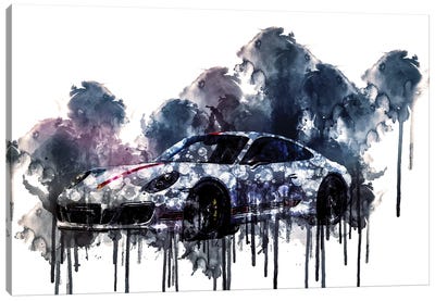 2017 Porsche 911 Carrera GTS Canvas Art Print - Porsche
