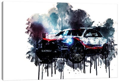 2017 Porsche Macan Turbo Performance Package Canvas Art Print - Porsche
