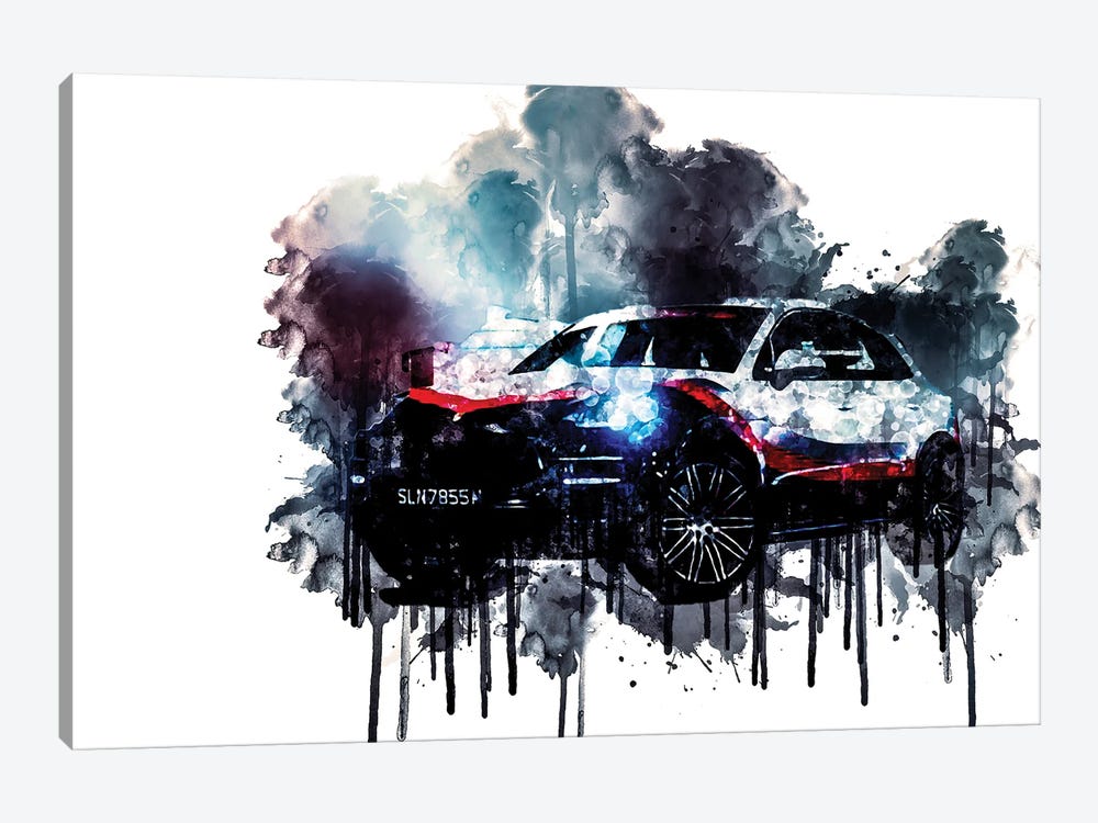 2017 Porsche Macan Turbo Performance Package by Sissy Angelastro 1-piece Canvas Art Print