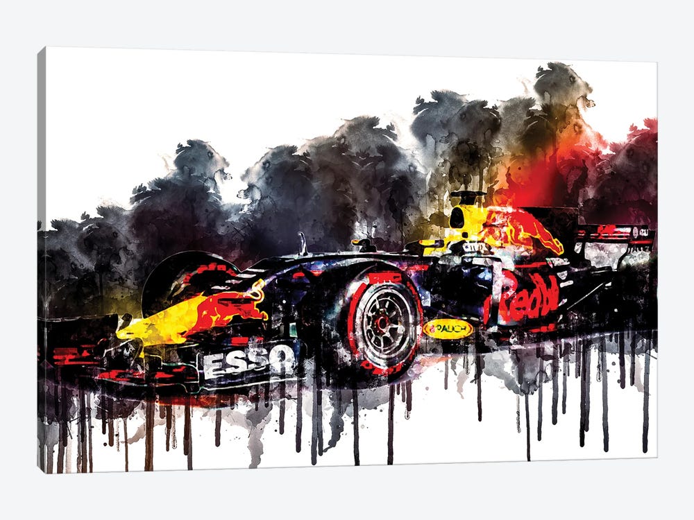 2017 Red Bull RB13 Formula I by Sissy Angelastro 1-piece Canvas Artwork