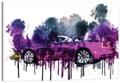 2017 Rolls Royce Dawn In Fuxia Canvas Art Print