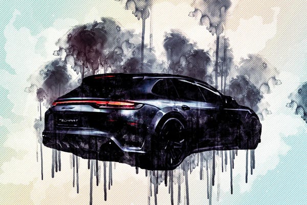 Porsche: 2021 Techart Grandgt Porsche Panamera Rear View Exterior by Sissy Angelastro