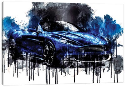 2018 Aston Martin Vanquish S Volante Canvas Art Print - Aston Martin