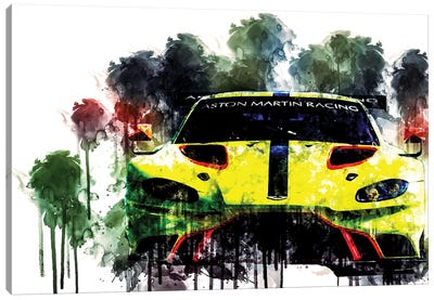 2018 Aston Martin Vantage GTE Canvas Art Print
