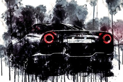 2018 ATS GT Back by Sissy Angelastro framed wall art