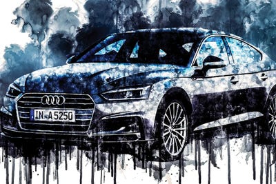 2018 Audi A5 Sportback by Sissy Angelastro canvas print