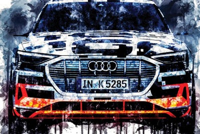 2018 Audi E Tron Prototype by Sissy Angelastro canvas print