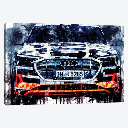 2018 Audi E Tron Prototype Canvas Print #SSY347} by Sissy Angelastro Canvas Art Print