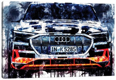 2018 Audi E Tron Prototype Canvas Art Print
