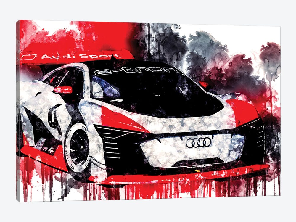 2018 Audi E Tron Vision Gran Turismo by Sissy Angelastro 1-piece Canvas Art