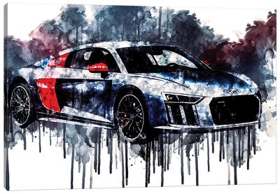 2018 Audi R8 Coupe Sport Edition Canvas Art Print