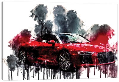 2018 Audi R8 Spyder V10 Plus Canvas Art Print