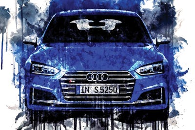 2018 Audi S5 Sportback by Sissy Angelastro canvas print