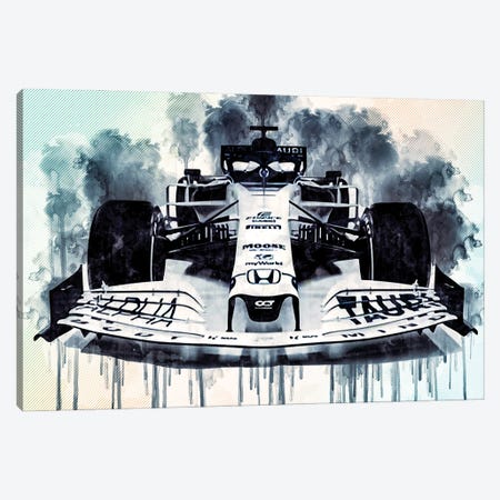 Alphatauri AT01 2020 F1 Formula 1 Front View Canvas Print #SSY35} by Sissy Angelastro Art Print