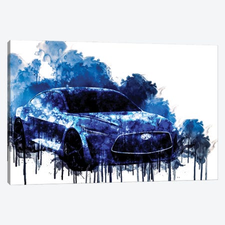 2018 Infiniti Q Inspiration Concept Canvas Print #SSY369} by Sissy Angelastro Canvas Artwork