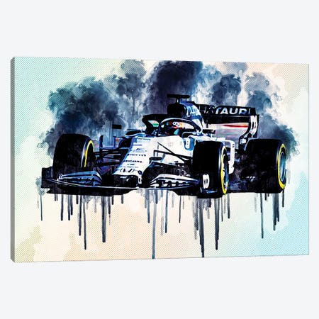 Alphatauri AT01 On Track 2020 F1 Cars Formula 1 Canvas Print #SSY36} by Sissy Angelastro Canvas Print