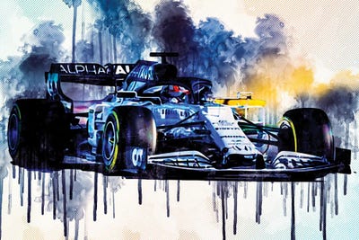 Alphatauri AT01 F1 Cars Formula 1 Scuderia Honda by Sissy Angelastro canvas print