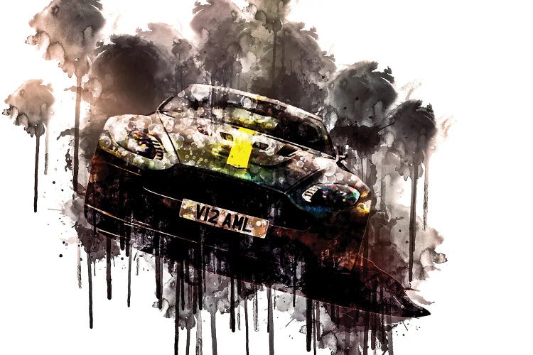 2017 Aston Martin Vantage AMR by Sissy Angelastro wall art