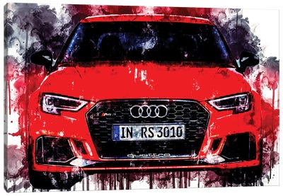 2017 Audi RS3 Canvas Art Print