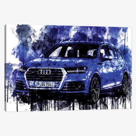2017 Audi SQ7 TDI Canvas Print #SSY377} by Sissy Angelastro Canvas Wall Art