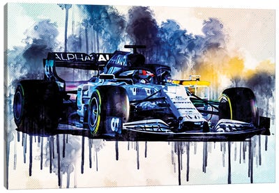 Alphatauri AT01 F1 Cars Formula 1 Scuderia Honda Canvas Art Print