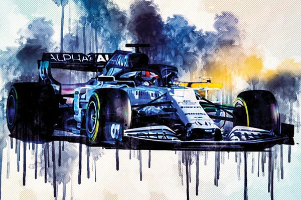 Honda: Alphatauri AT01 F1 Cars Formula 1 Scuderia Honda by Sissy Angelastro