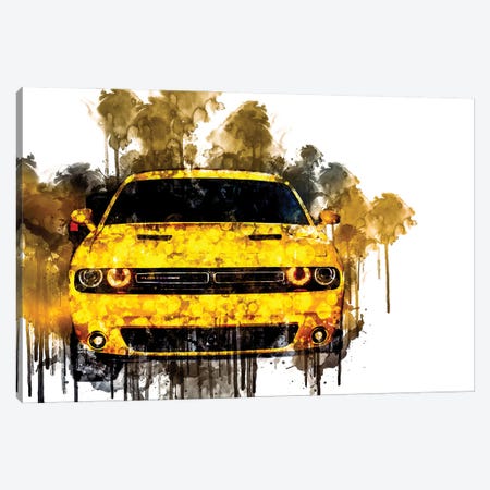 2017 Dodge Challenger GT AWD Canvas Print #SSY380} by Sissy Angelastro Canvas Wall Art