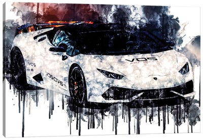 2016 VOS Performance Lamborghini Huracan Final Edition Canvas Art Print - Lamborghini