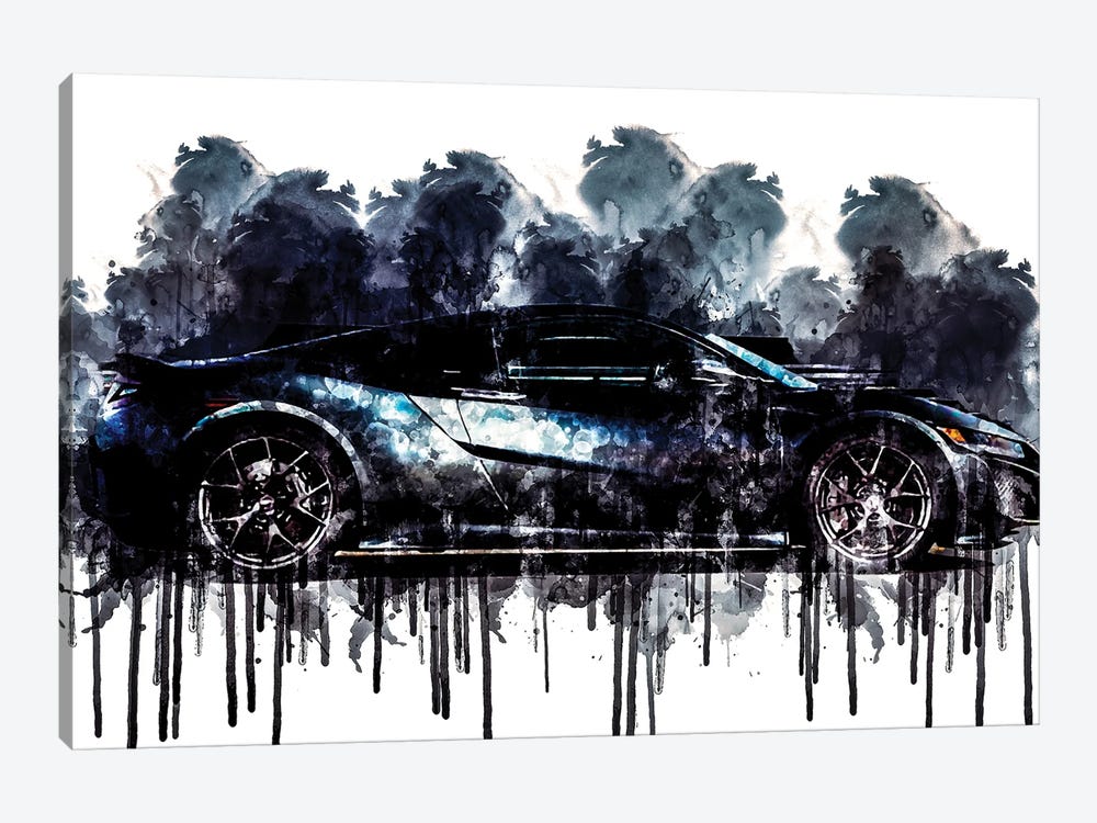 2017 Acura NSX Nord Gray Metallic by Sissy Angelastro 1-piece Canvas Print