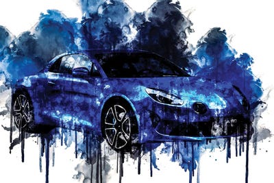 2017 Alpine A110 Premiere Edition by Sissy Angelastro canvas print