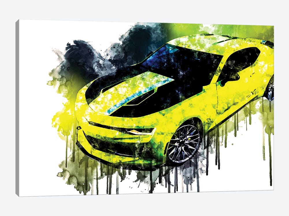 2017 Chevrolet Camaro Turbo AutoX Concept by Sissy Angelastro 1-piece Canvas Print